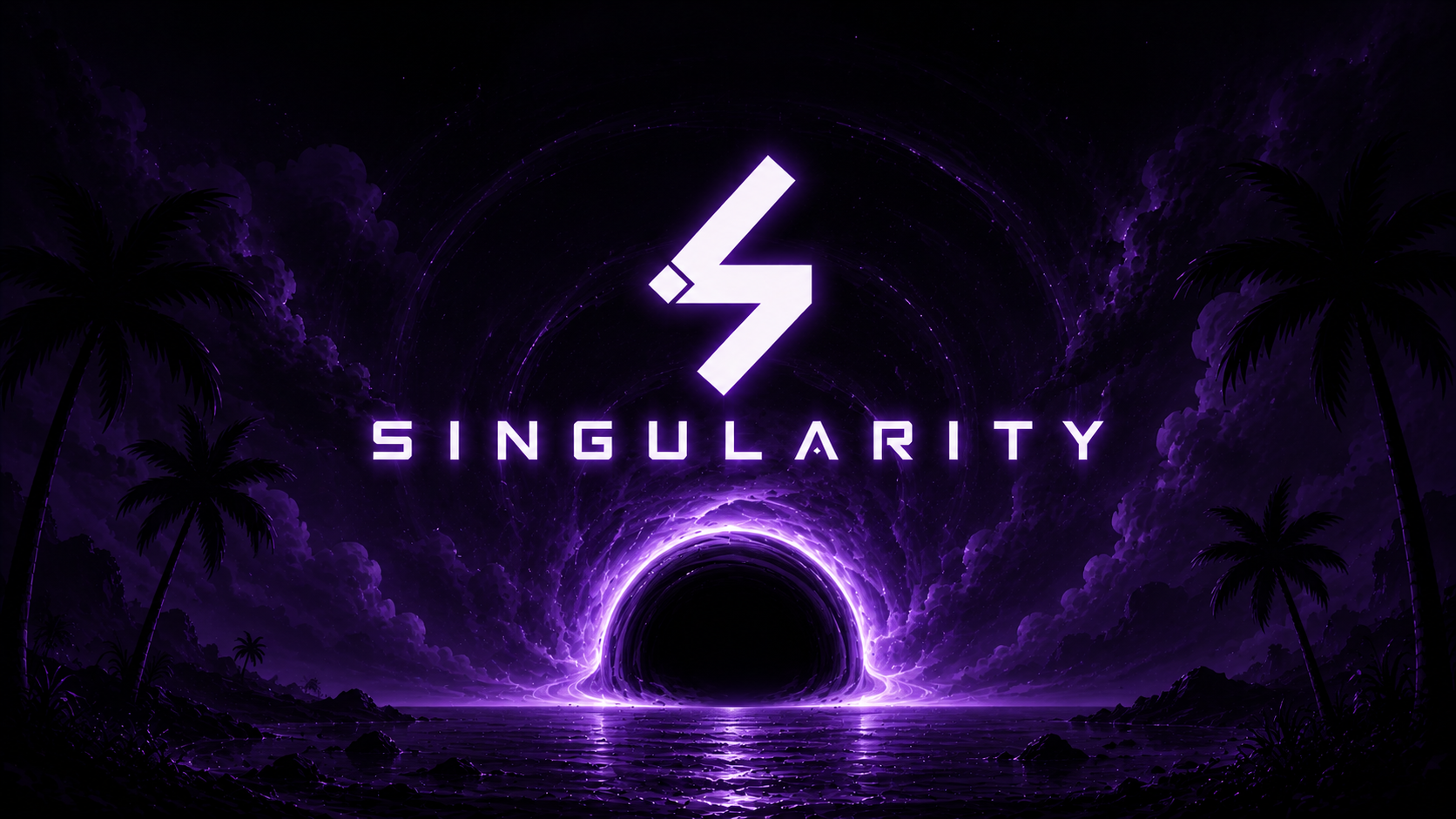 Singularity diante de um buraco negro violeta